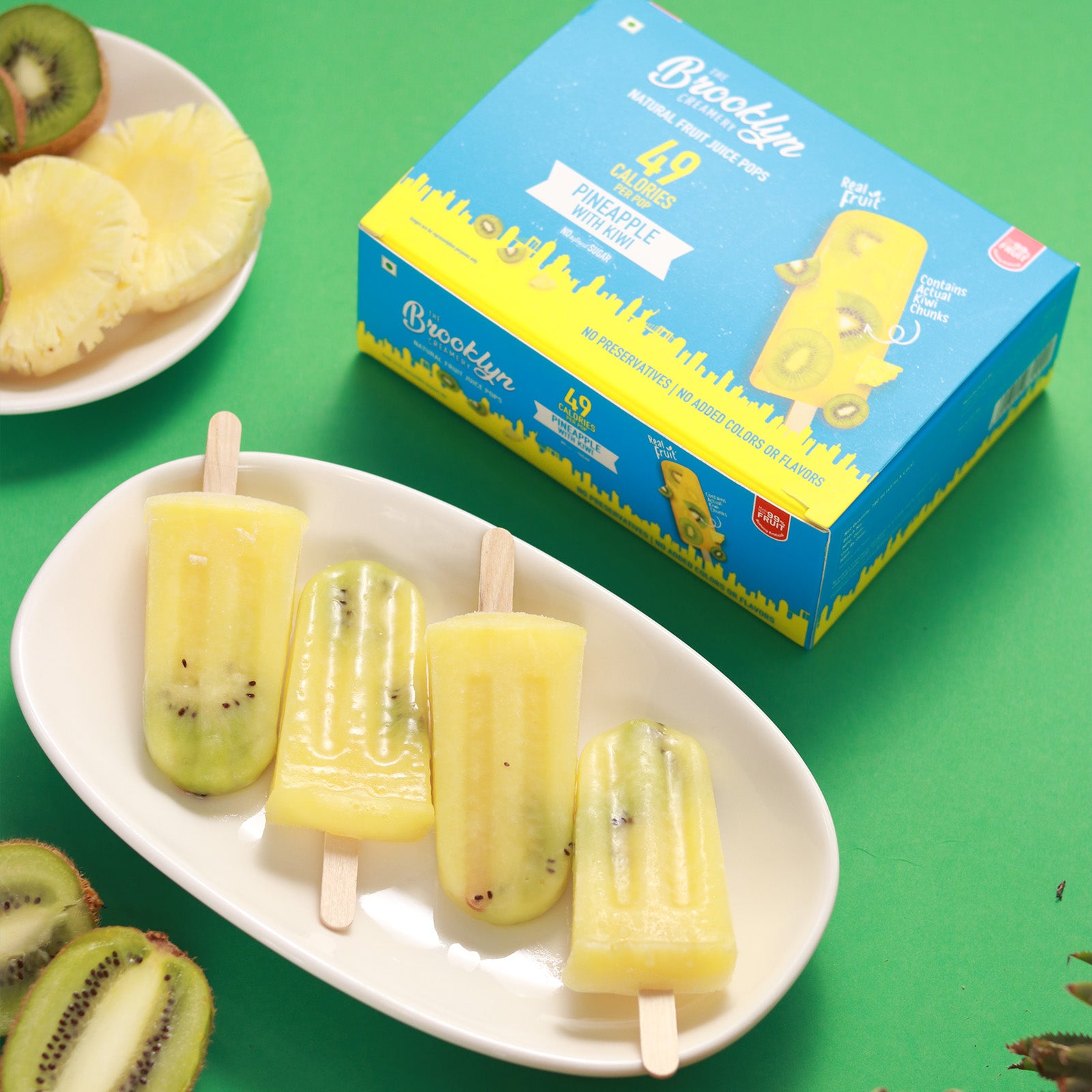 Pineapple Juice Kiwi Fruit Stick (Popsicle)