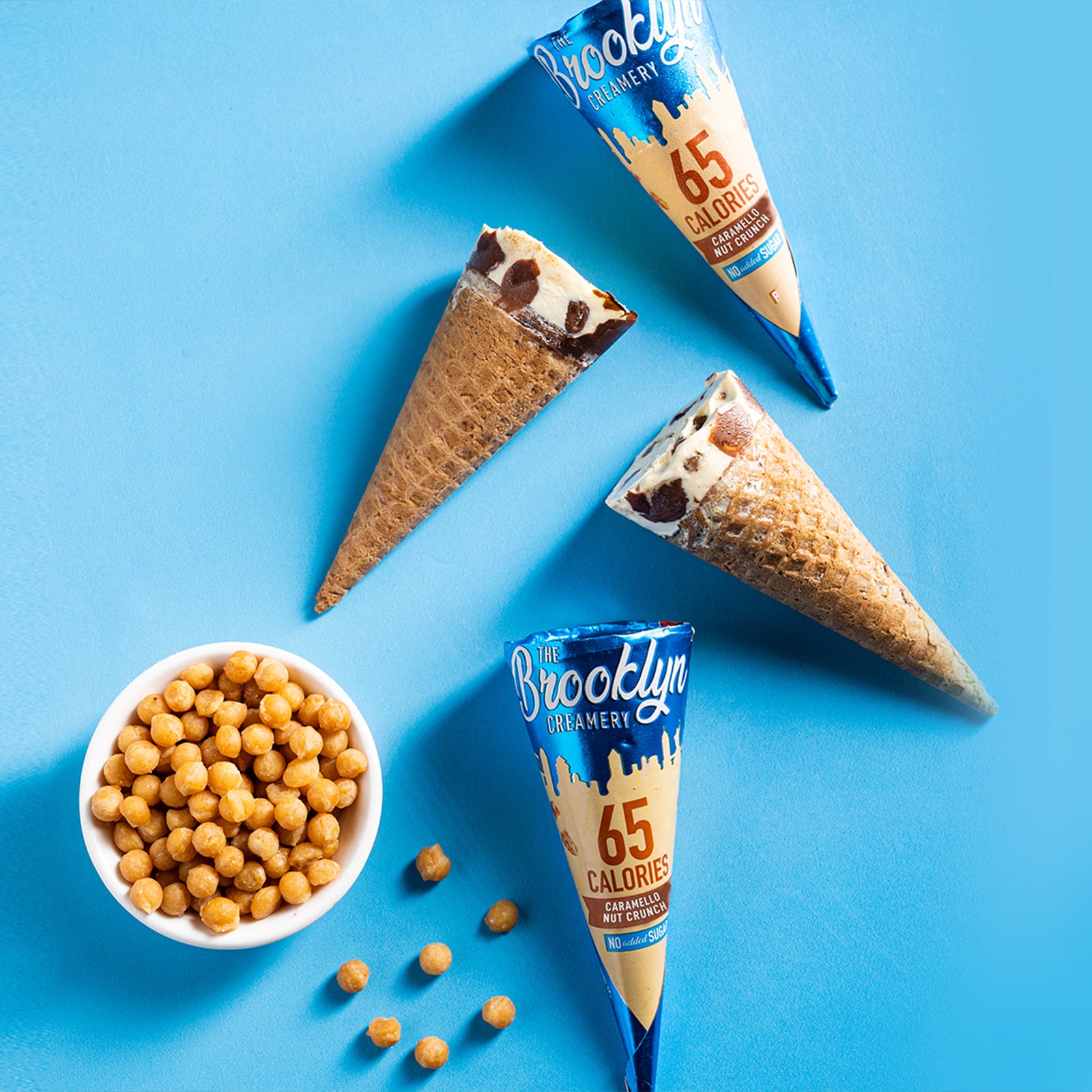 Caramello Nut Crunch Mini Cone Single